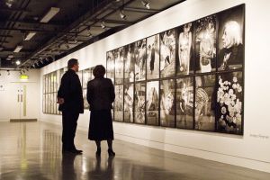 Film Festival Clare Bloom and Tony Earnshaw touring the galleries march 25 2011 image 2 sm.jpg